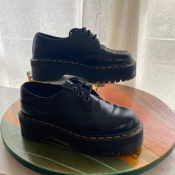 Dr. Martens 1461 Quad Smooth Leather Platform u Unisex Size 5 men’s / 6 women’s - Picture 12 of 16